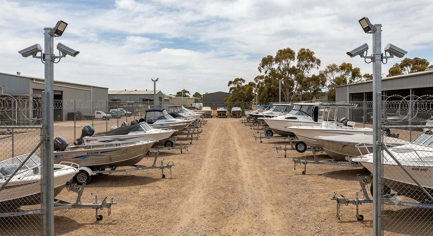 Park Safe Storage secure outdoor storage yard in Melbourne's Western Region